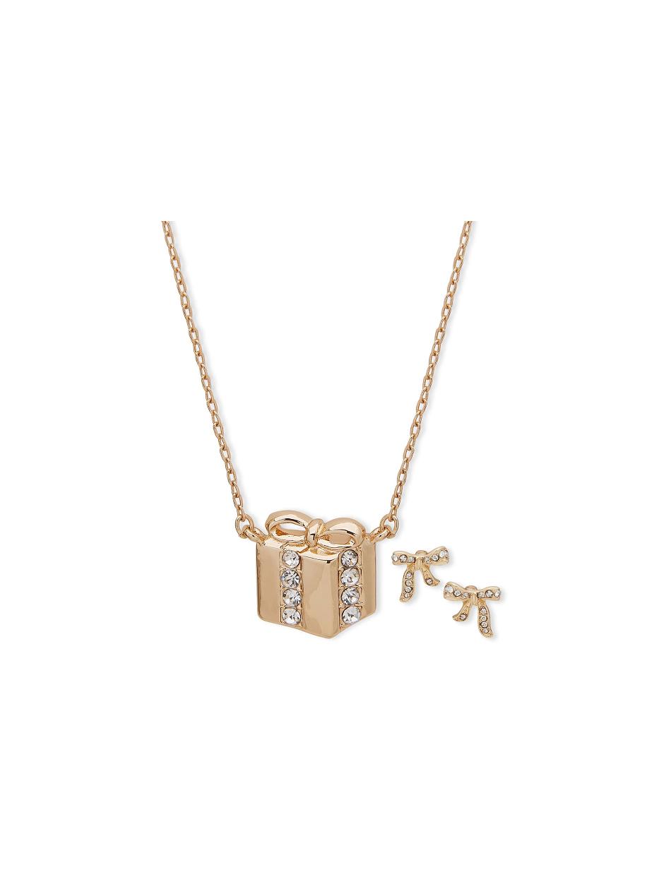 Ensembles de bijoux Anne Klein Present Pendant Necklace and Earring Pouch   | EOF-0146036